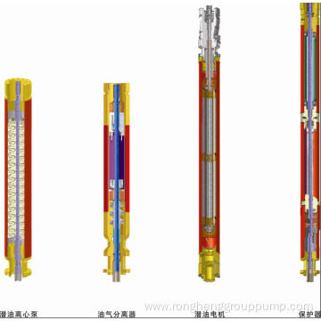 Vertical three phase asynchronous submersible motor